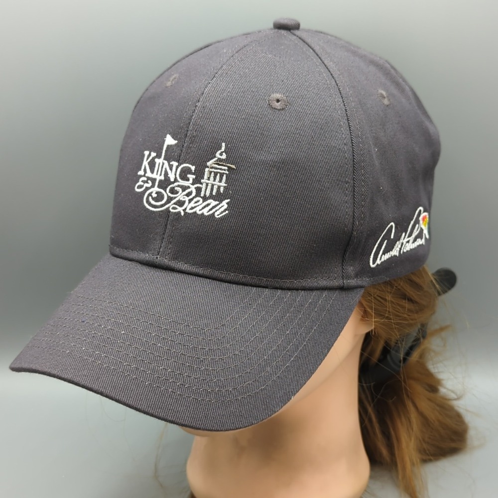 King & Bear Palmer Nicklaus Golf Cap Hat Ahead World Golf Village Gray